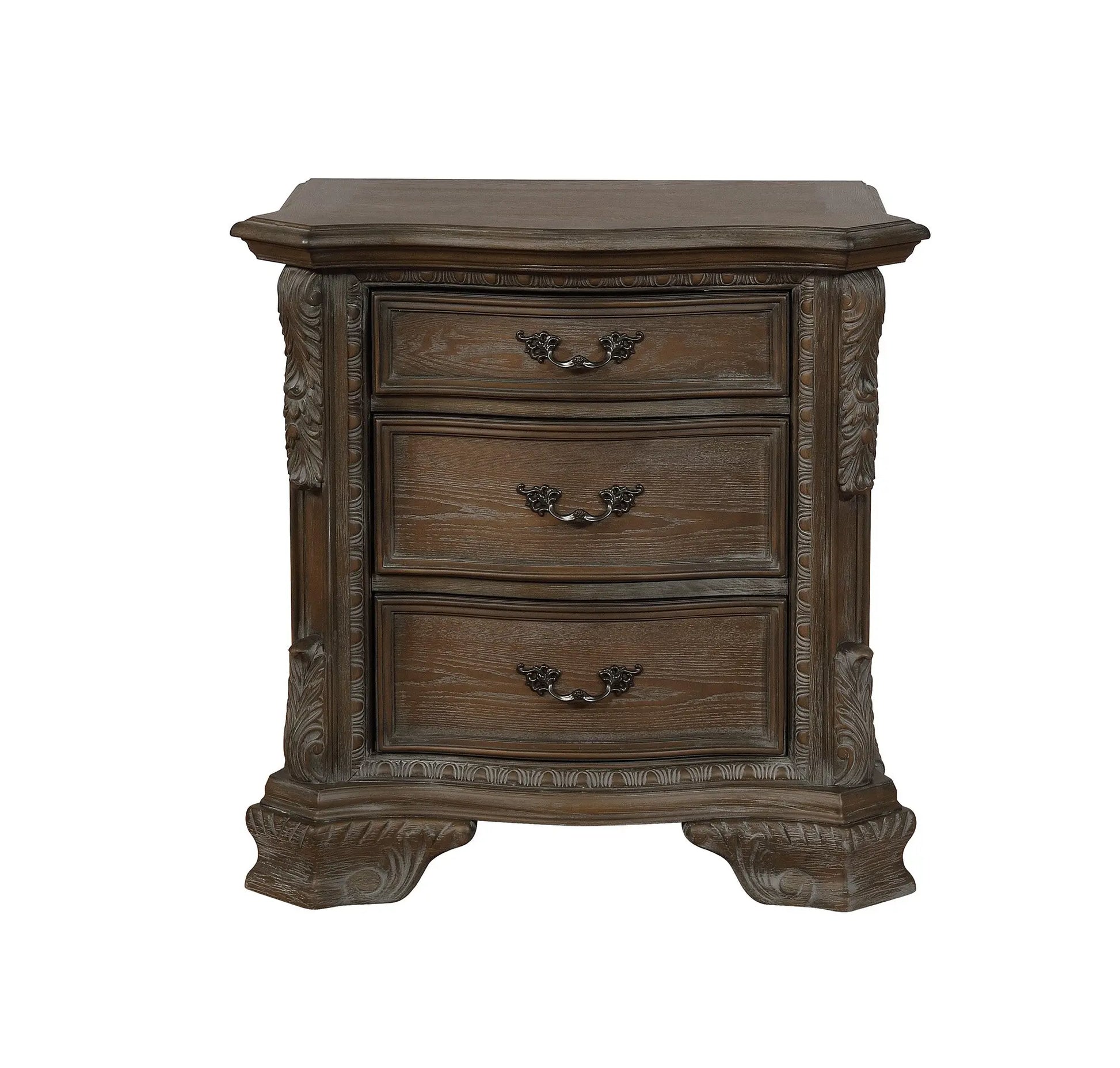 Sheffield Antique Gray Nightstand Crown Mark