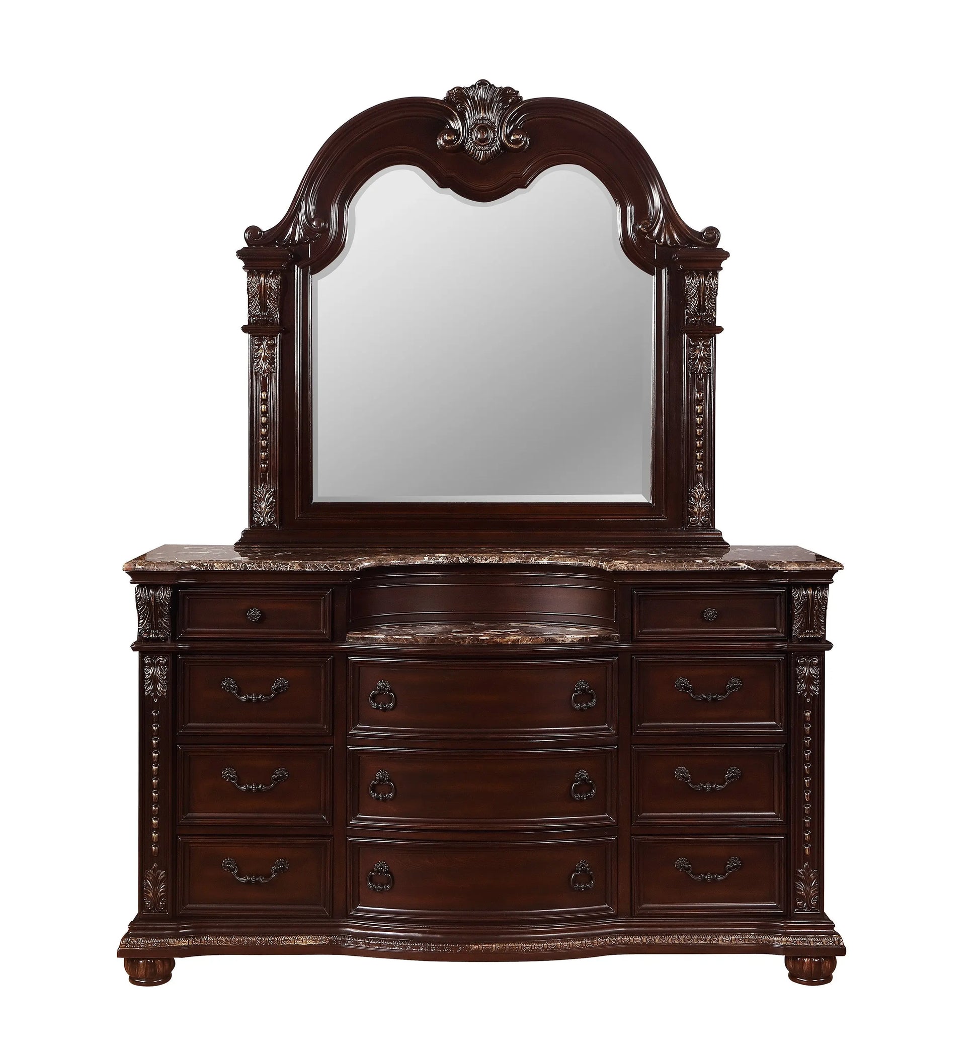 Stanley Cherry Brown Dresser Crown Mark