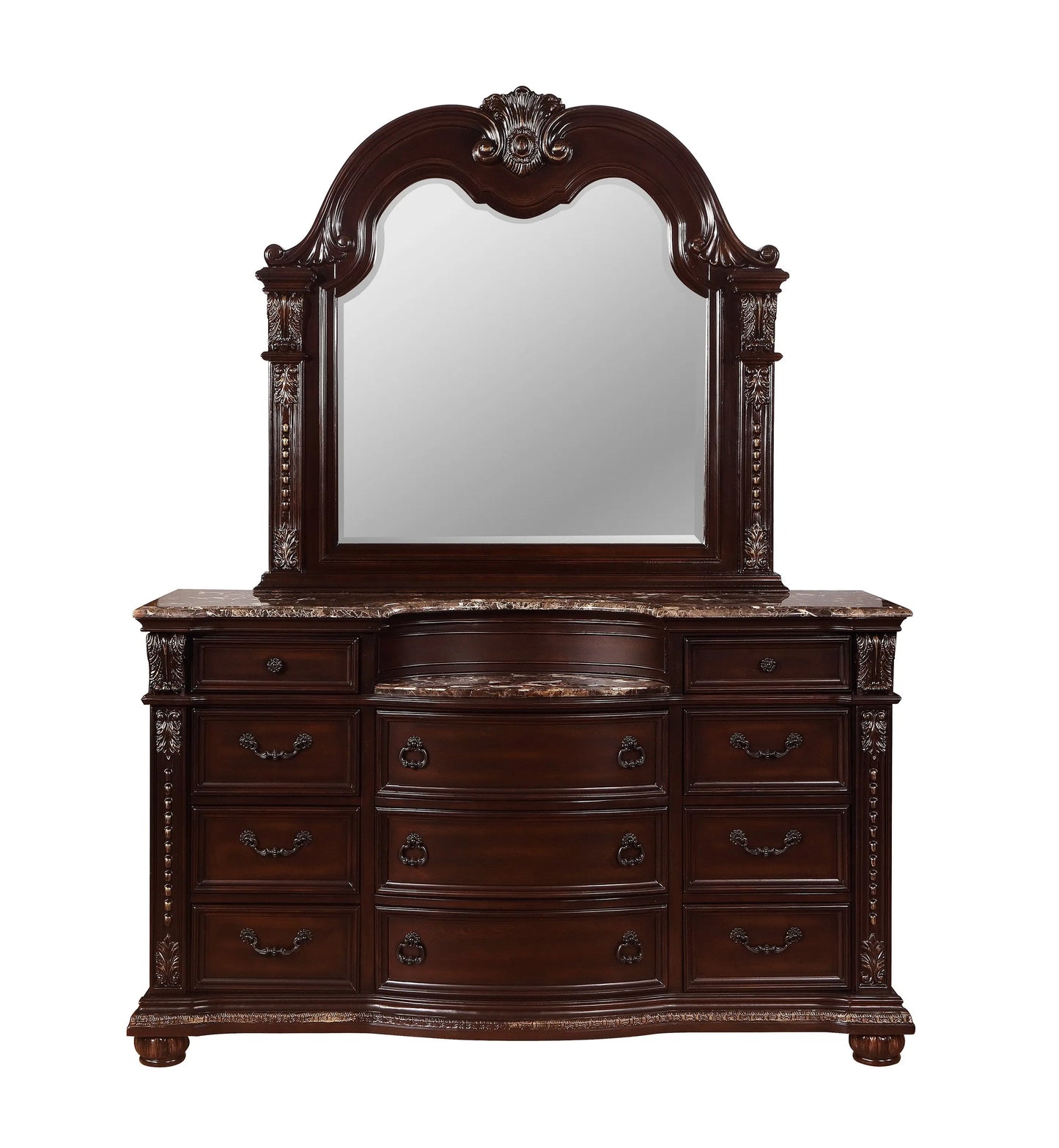 Stanley Cherry Brown Bedroom Mirror (Mirror Only) Crown Mark