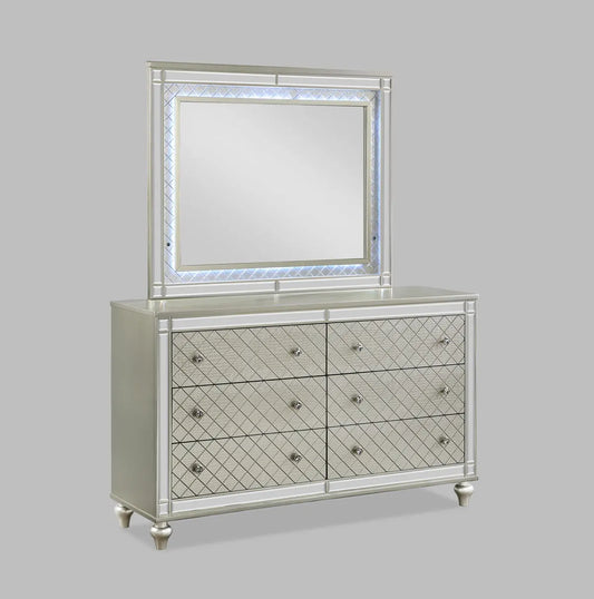 Cristian Champagne Bedroom Mirror (Mirror Only) Crown Mark