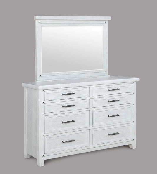 Maybelle White Bedroom Mirror (Mirror Only) Crown Mark