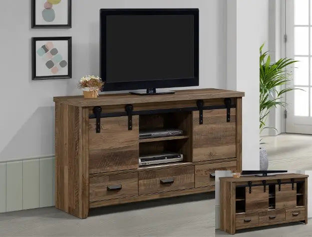 Calhoun Brown 60" TV Stand Crown Mark