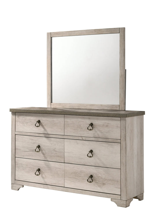 Patterson Driftwood Bedroom Mirror (Mirror Only) Crown Mark