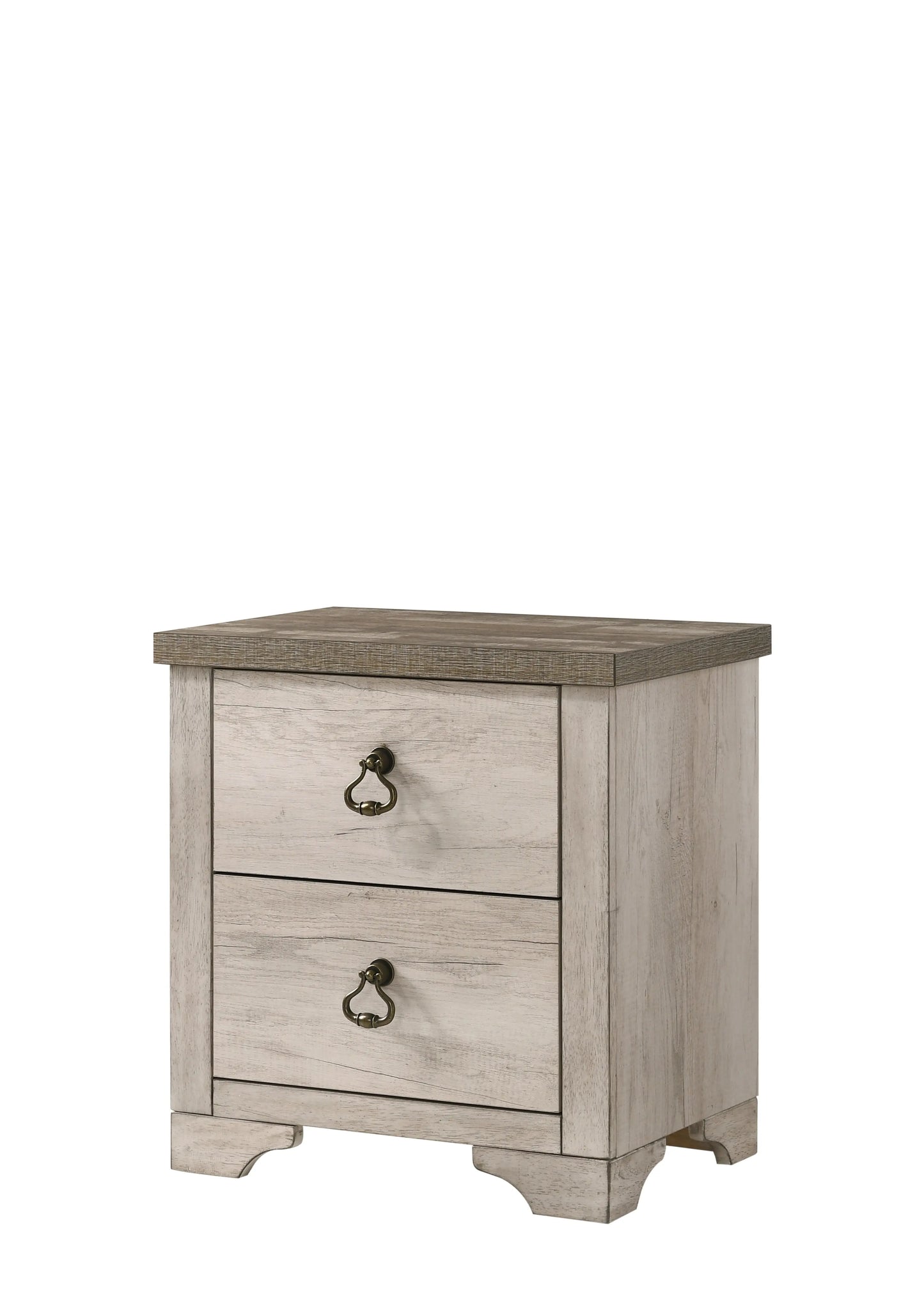 Patterson Driftwood Nightstand Crown Mark