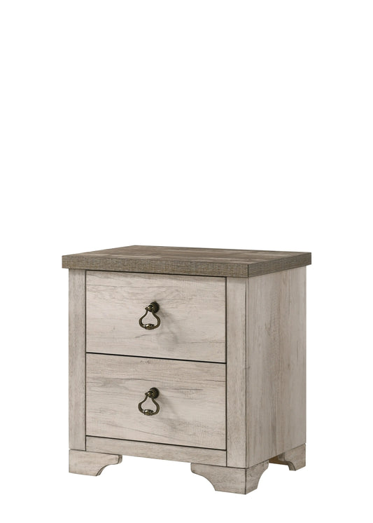 Patterson Driftwood Nightstand Crown Mark