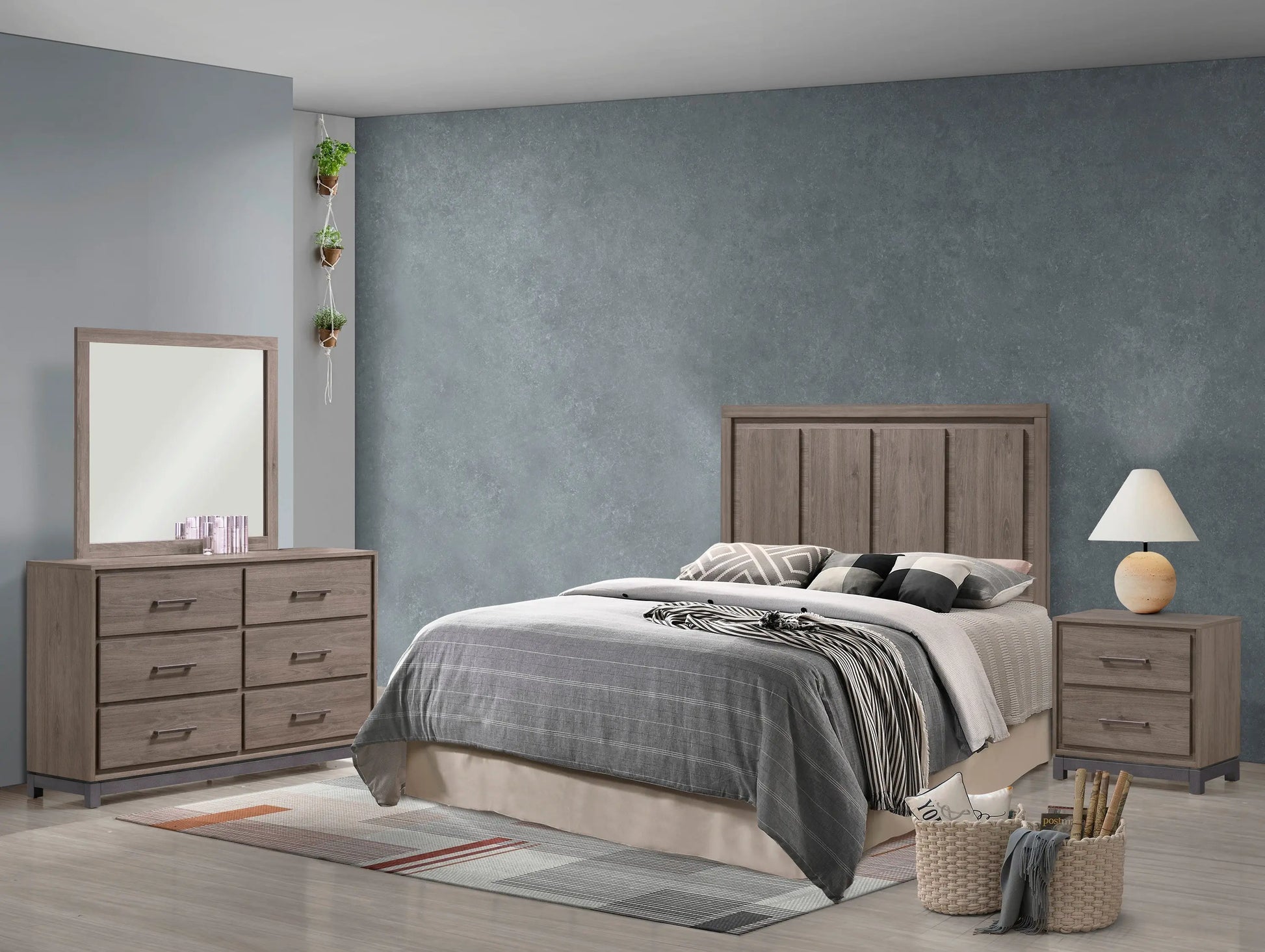 River Brown Panel Bedroom Set Crown Mark