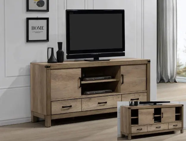 Matteo Light Brown 68" TV Stand Crown Mark