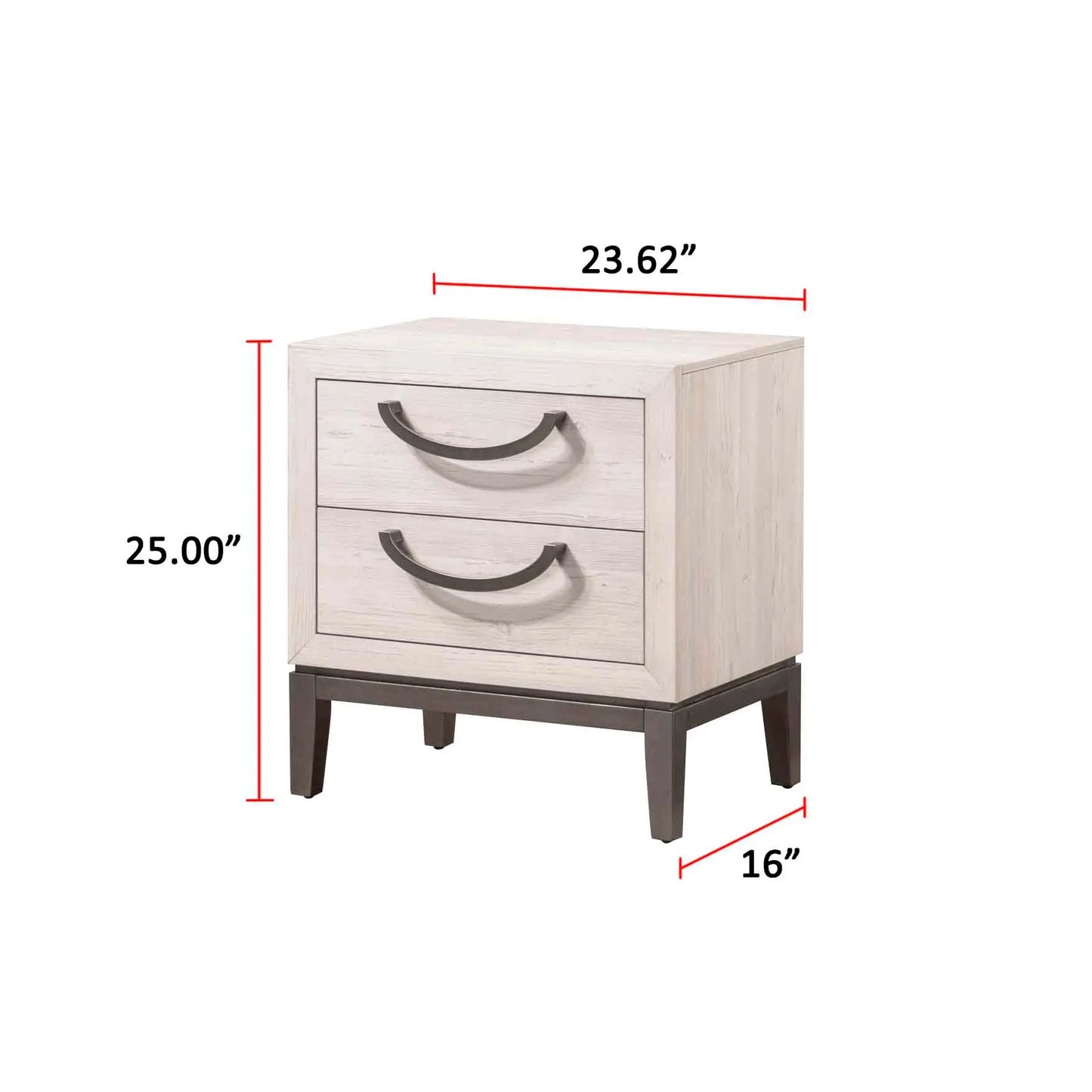 Veda Chalk Nightstand Crown Mark