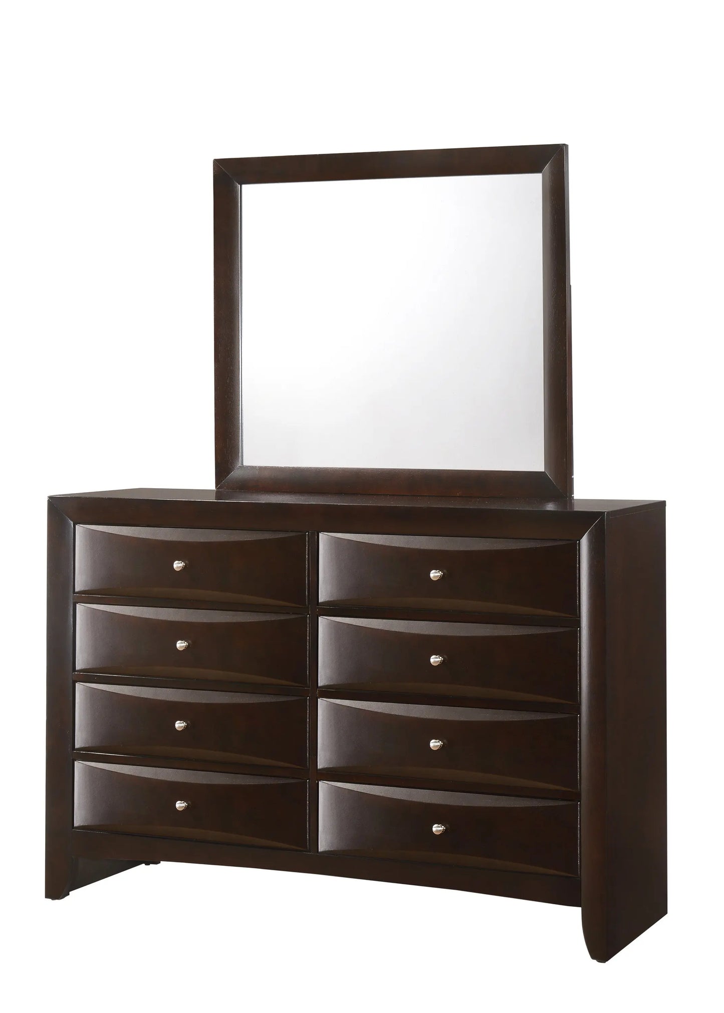 Emily Dark Cherry Dresser Crown Mark