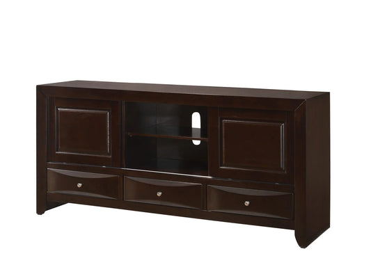 Emily Dark Cherry 68" TV Stand Crown Mark