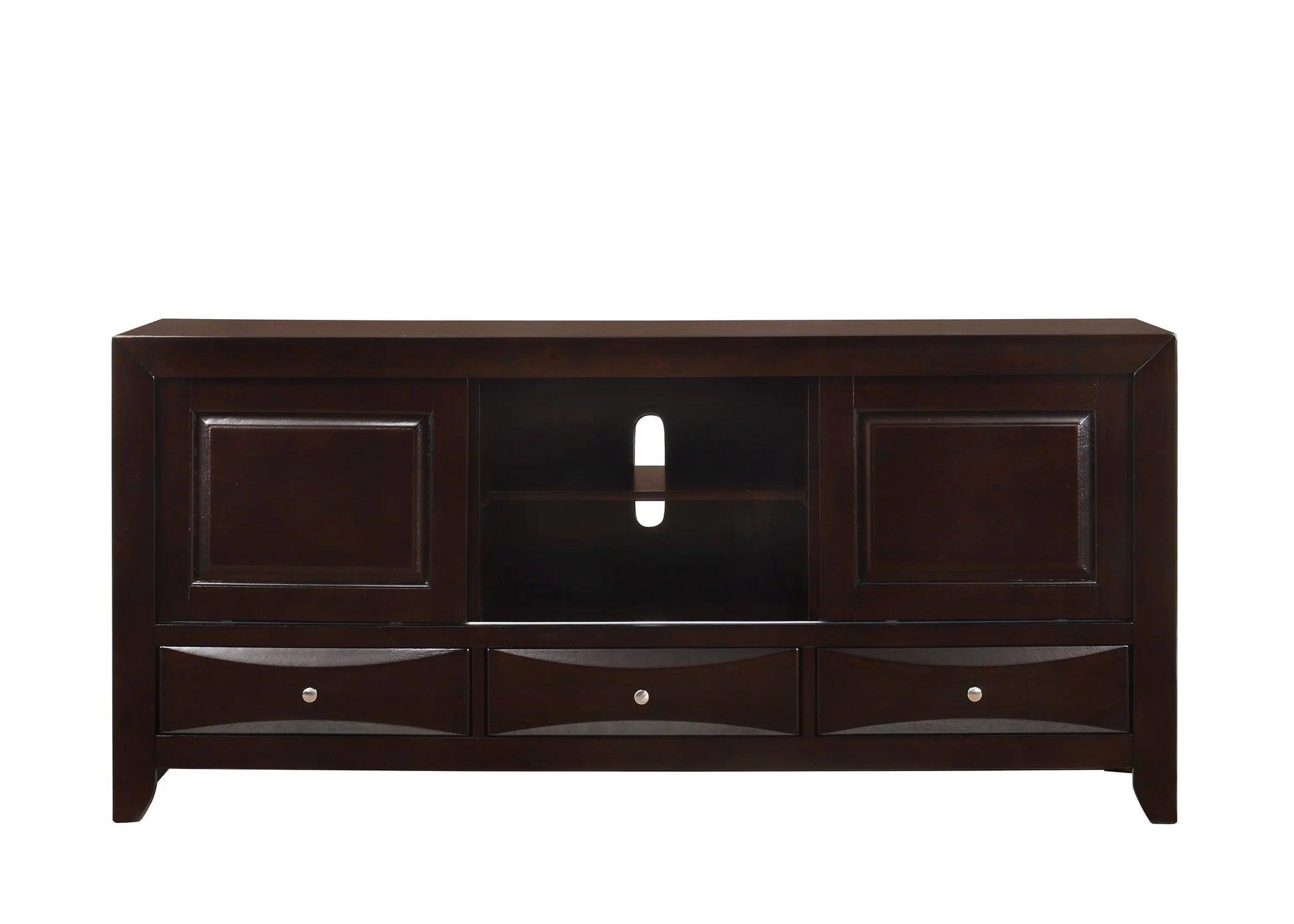 Emily Dark Cherry 68" TV Stand Crown Mark