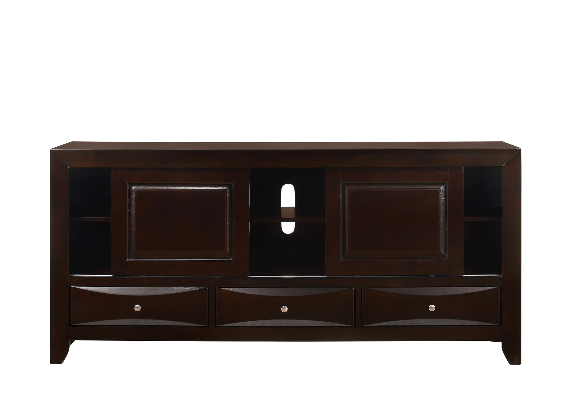 Emily Dark Cherry 68" TV Stand Crown Mark