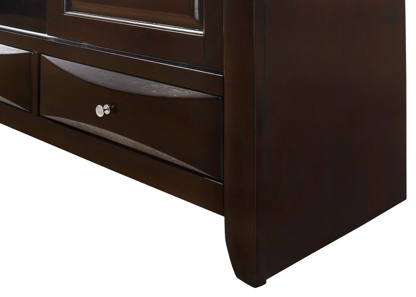 Emily Dark Cherry 68" TV Stand Crown Mark