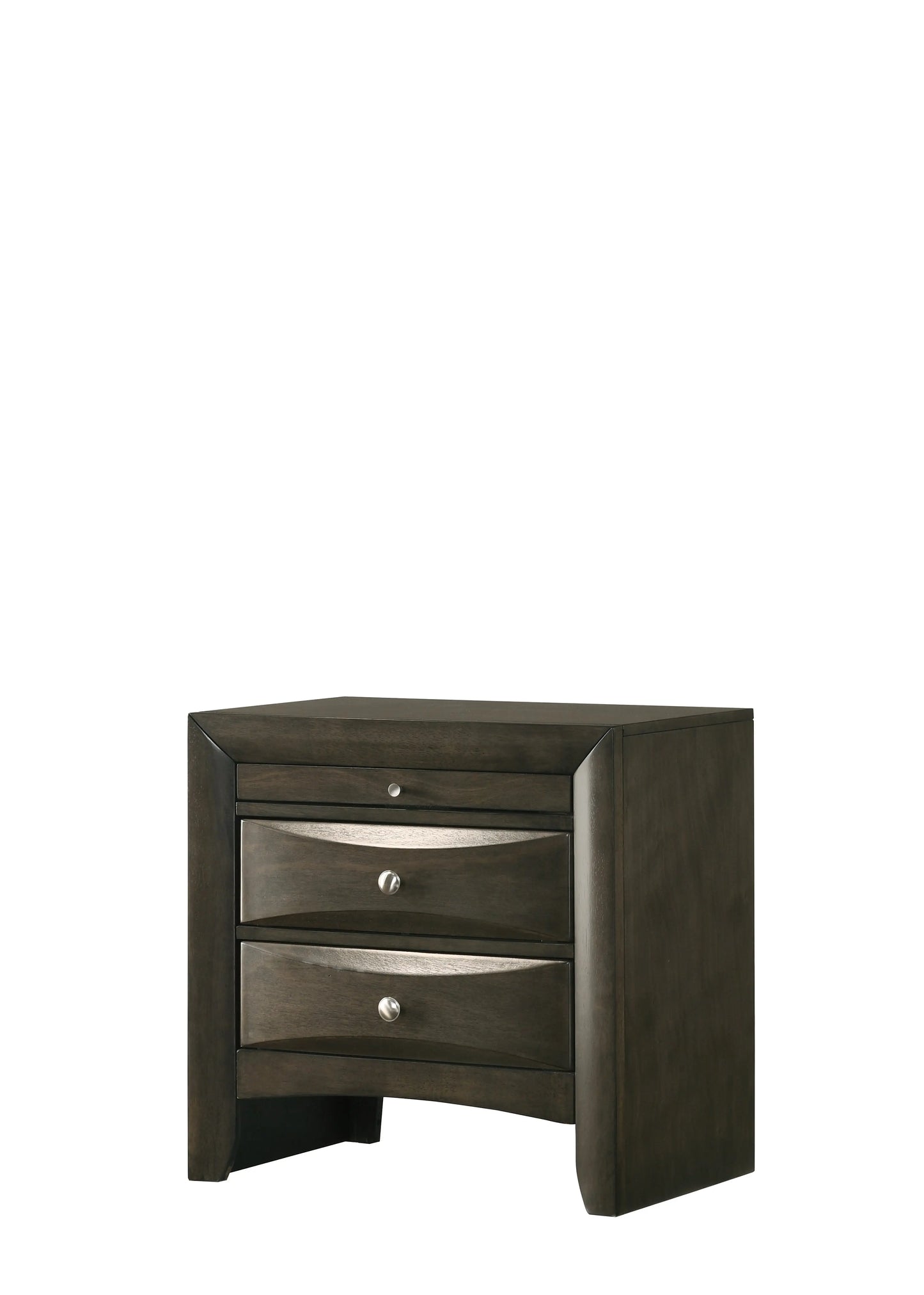 Fallon Gray Nightstand Crown Mark