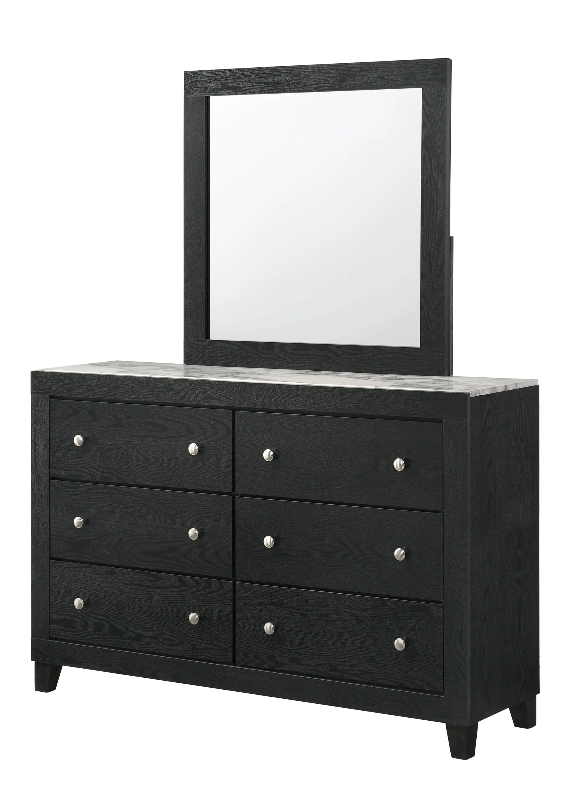 Cadence Black LED Panel Bedroom Set Crown Mark