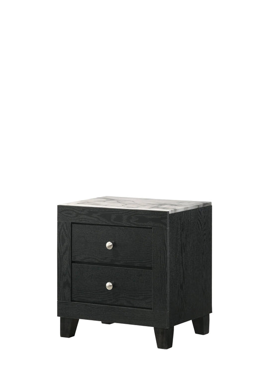 Cadence Black Nightstand Crown Mark