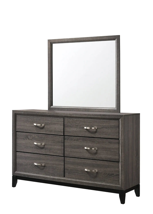 Akerson Gray Bedroom Mirror (Mirror Only) Crown Mark