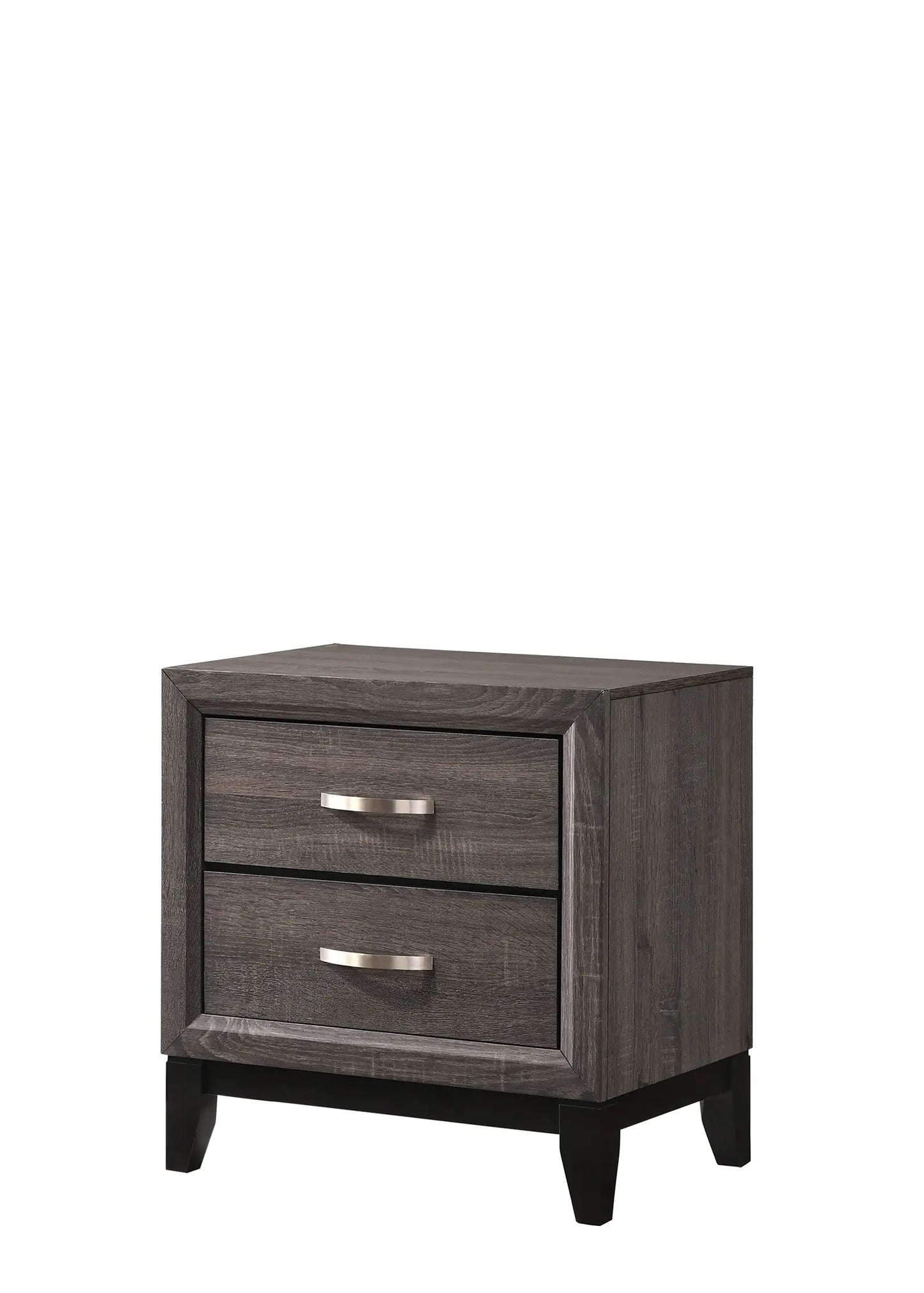 Akerson Gray Nightstand Crown Mark