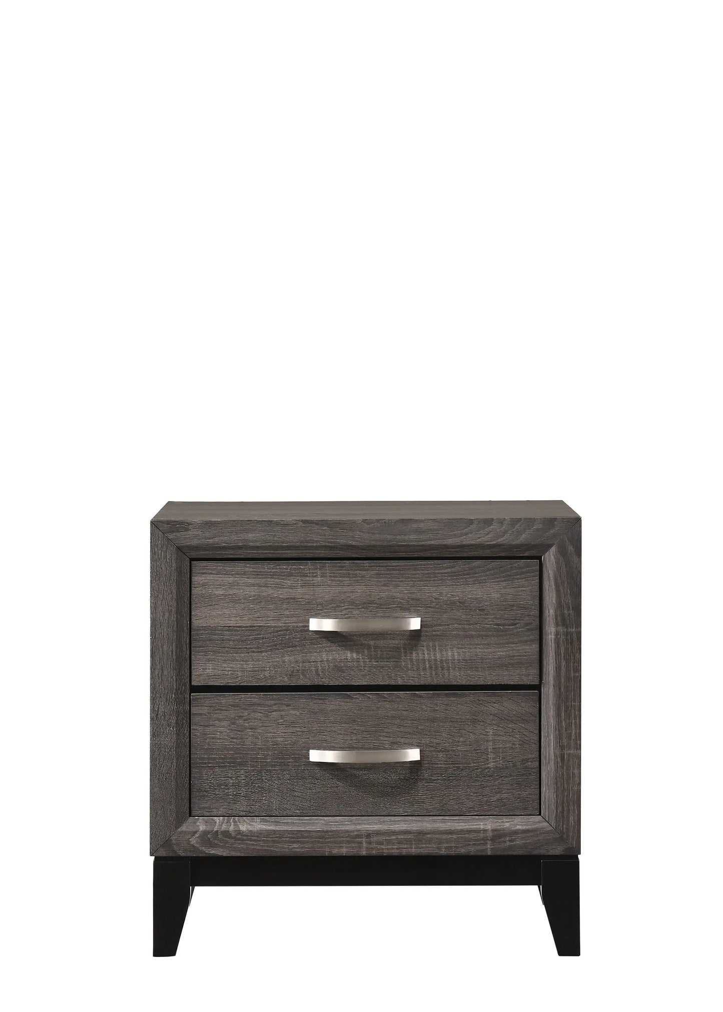 Akerson Gray Nightstand Crown Mark