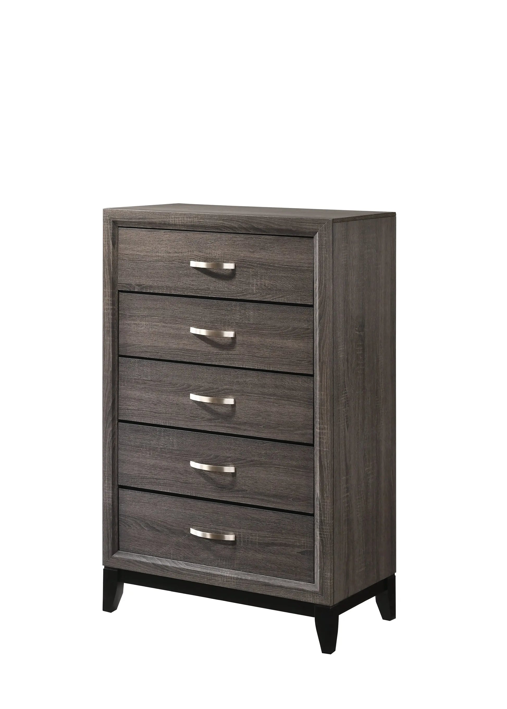 Akerson Gray Panel Bedroom Set Crown Mark