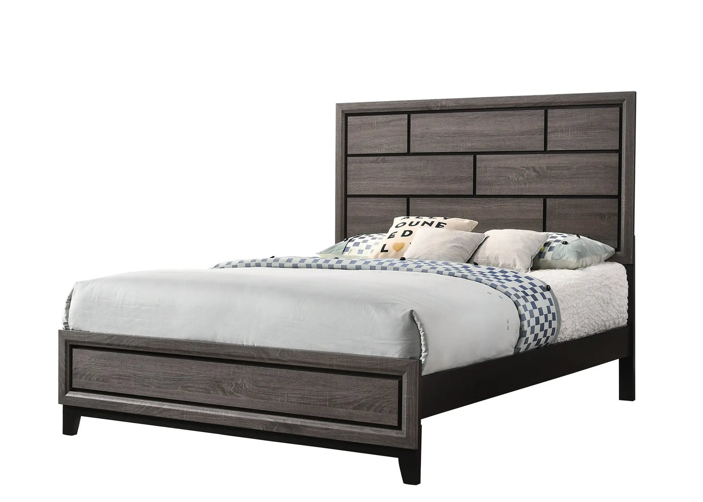 Akerson Gray Panel Bedroom Set Crown Mark