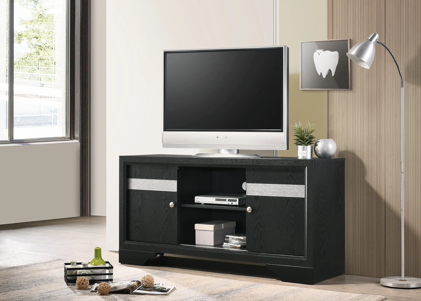 Regata Black 55" TV Stand Crown Mark