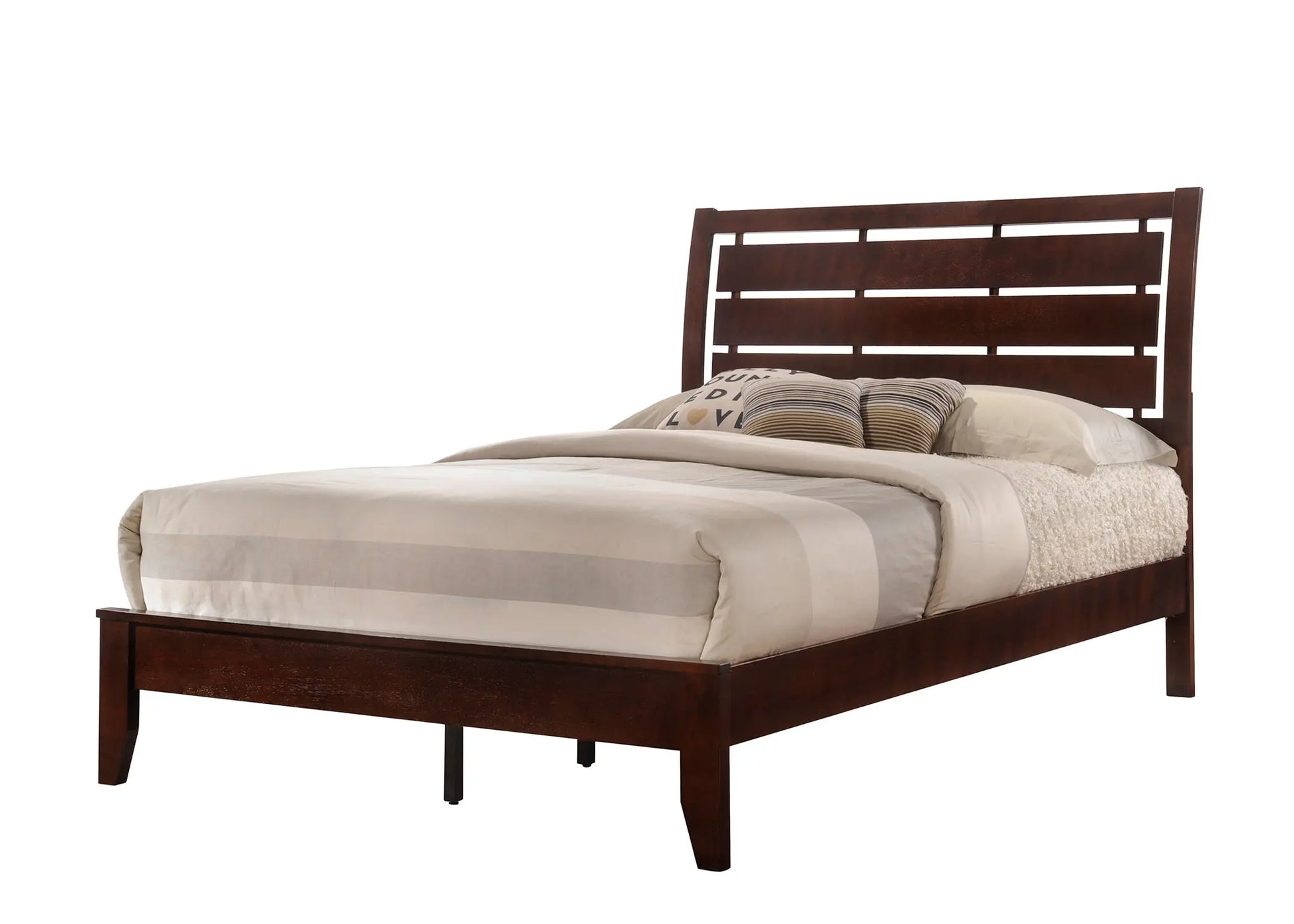 Evan Cherry Panel Bedroom Set Crown Mark