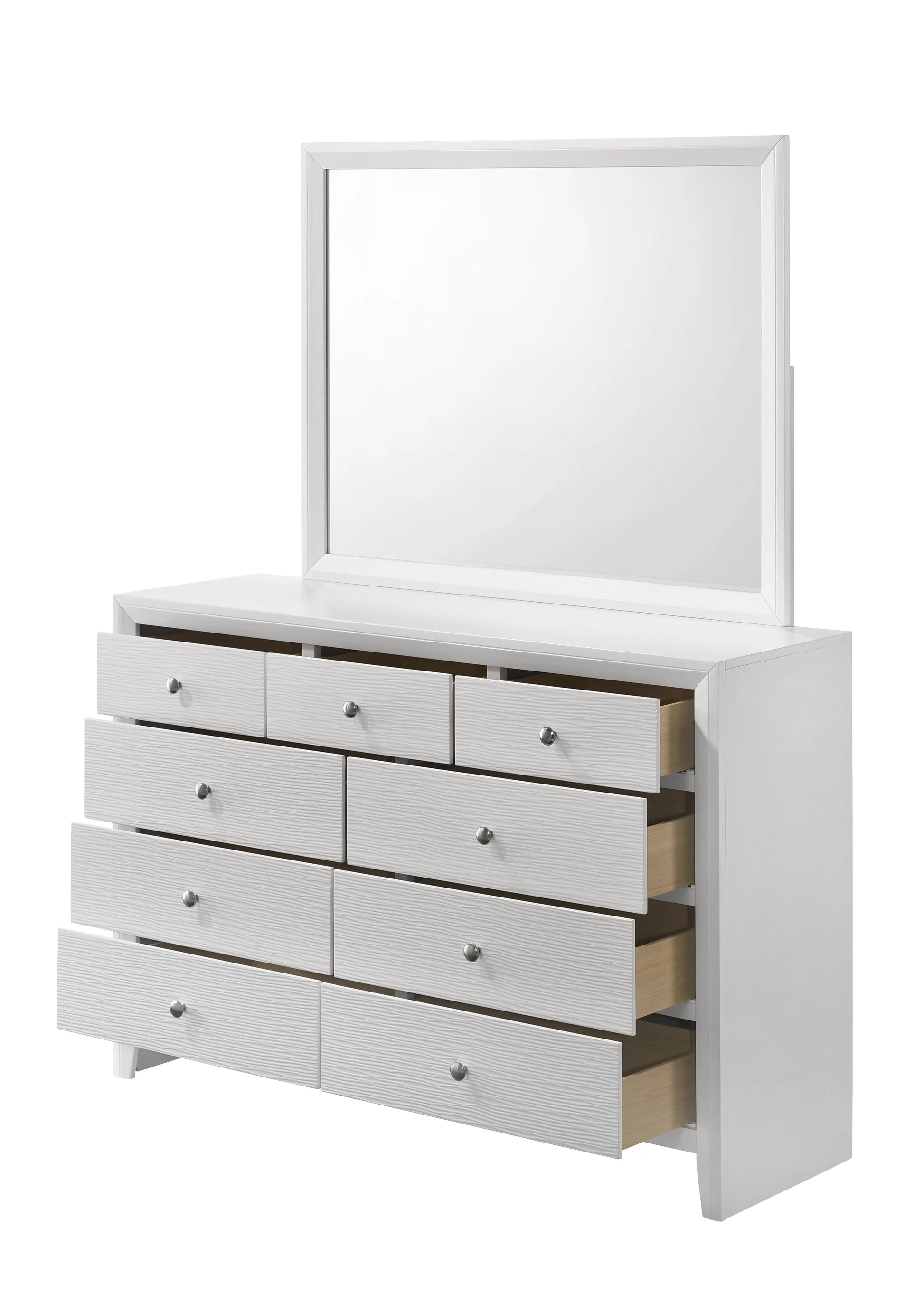 Evan White Panel Youth Bedroom Set Crown Mark