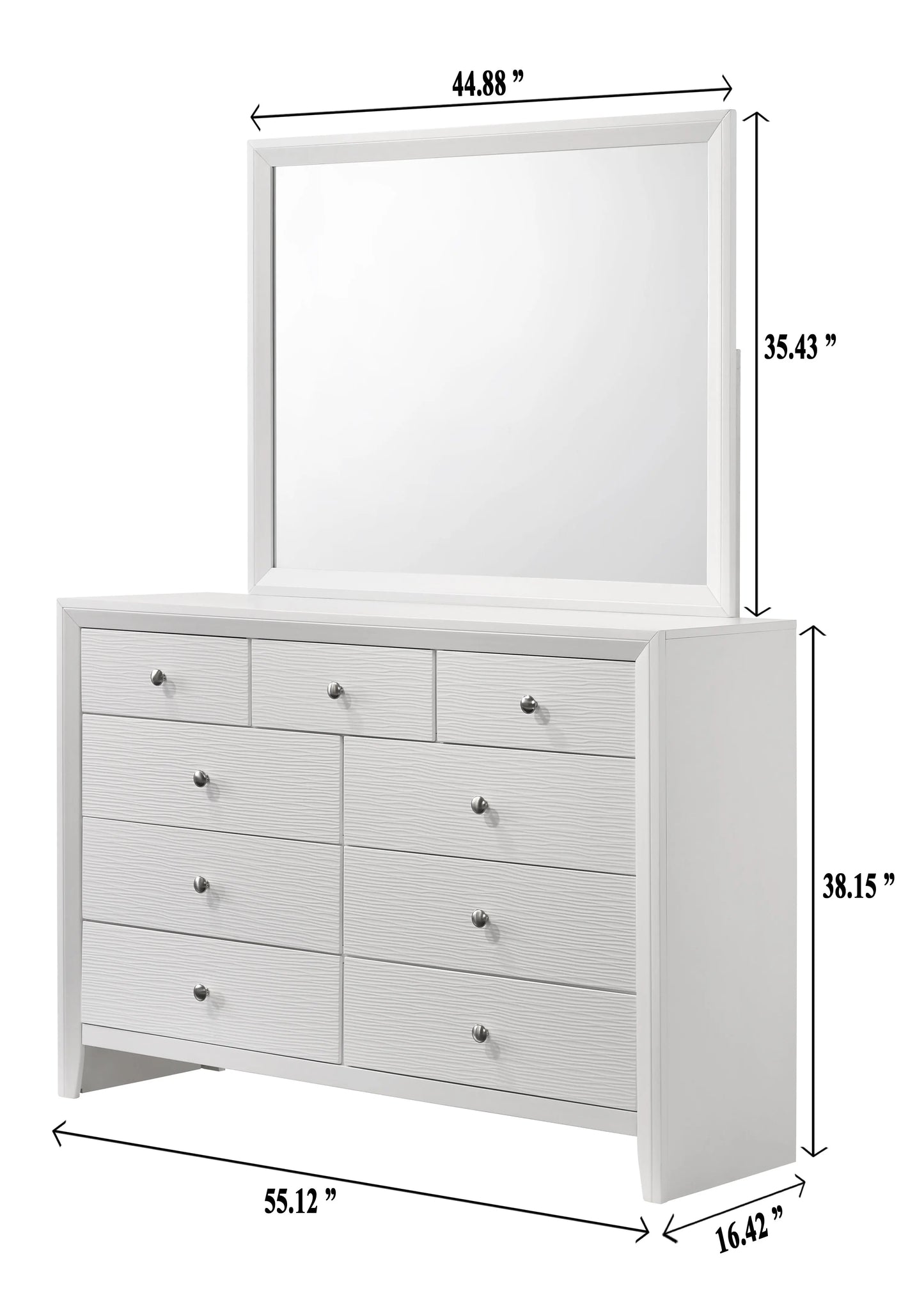 Evan White Panel Youth Bedroom Set Crown Mark