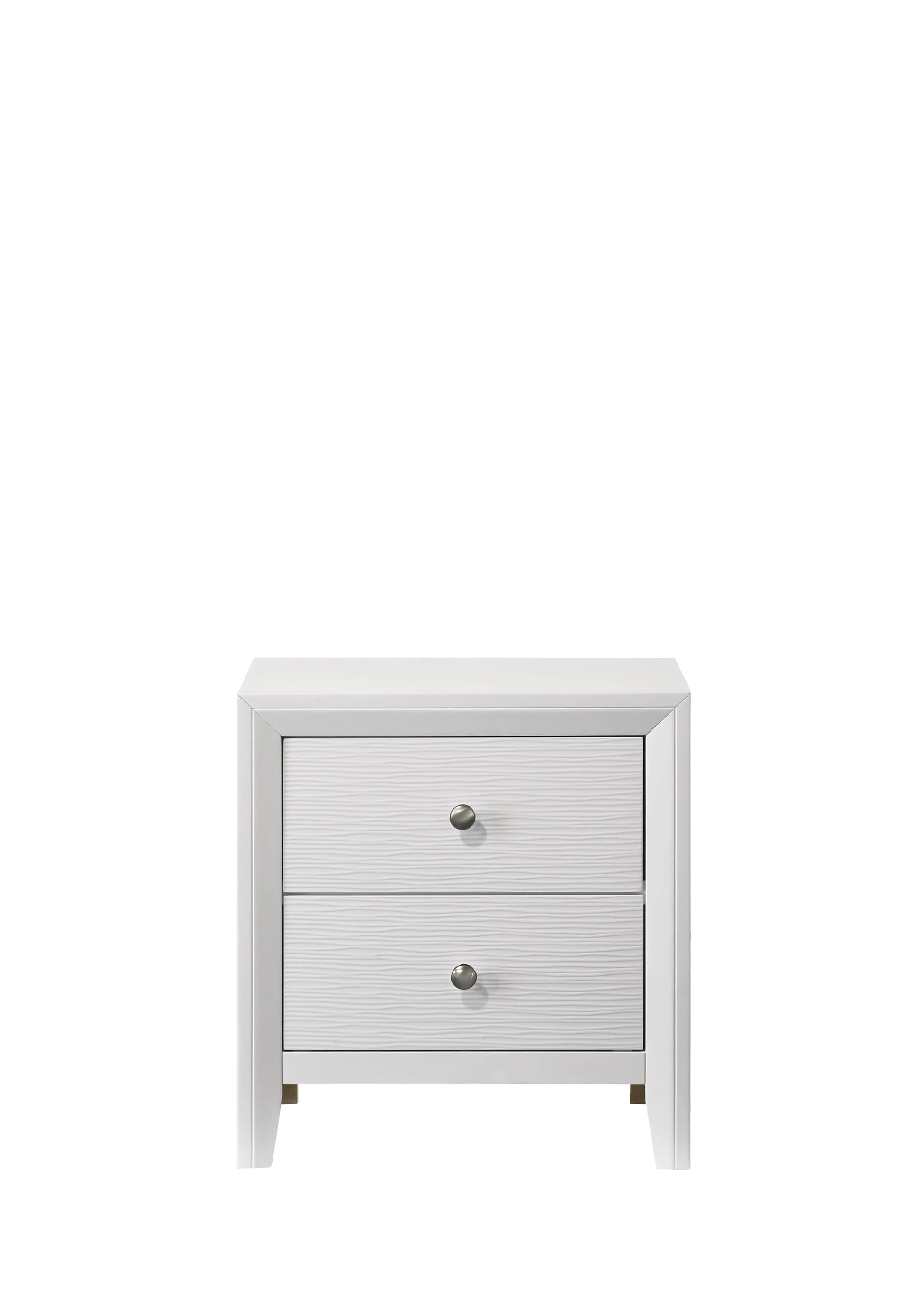 Evan White Nightstand Crown Mark