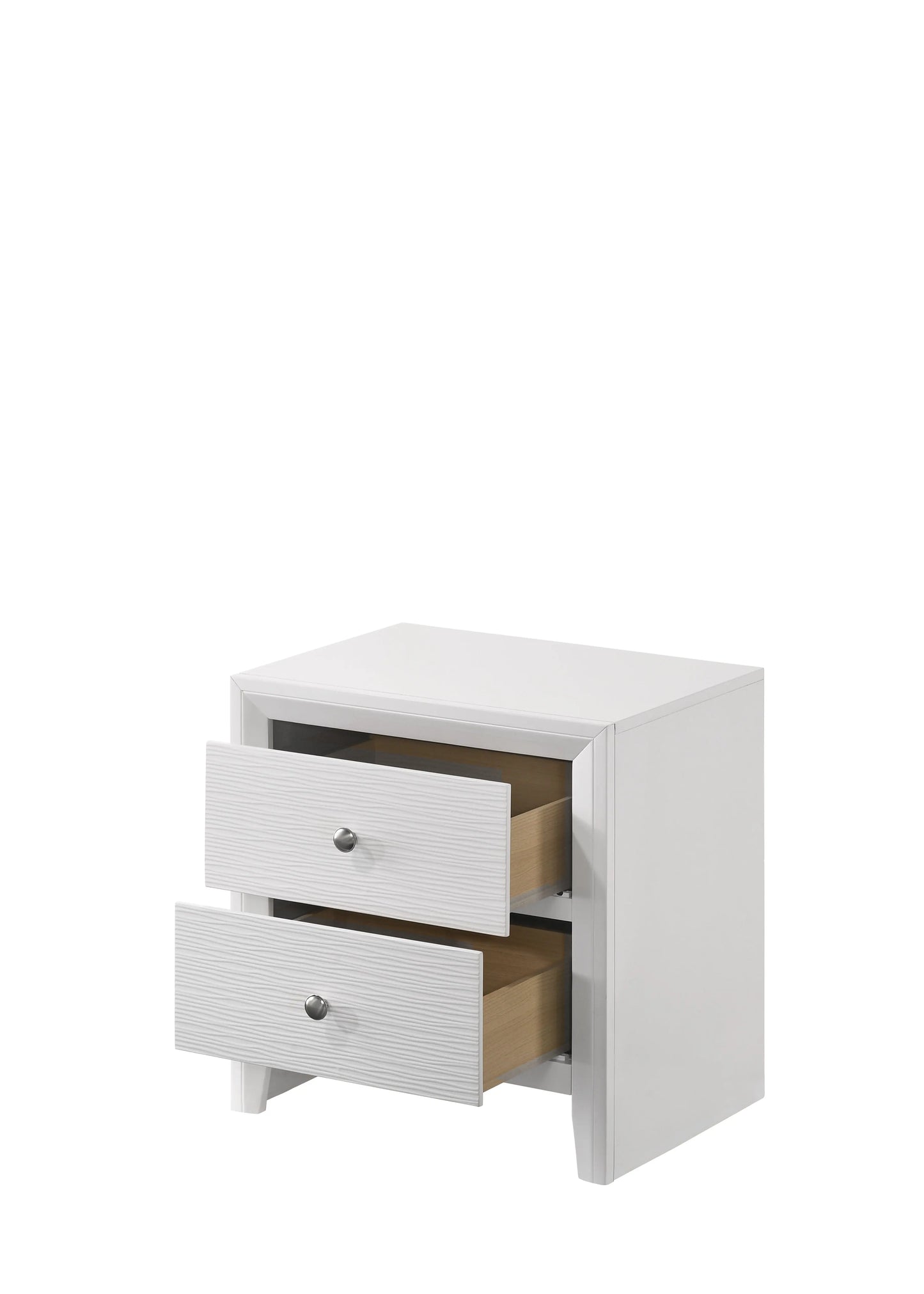 Evan White Nightstand Crown Mark