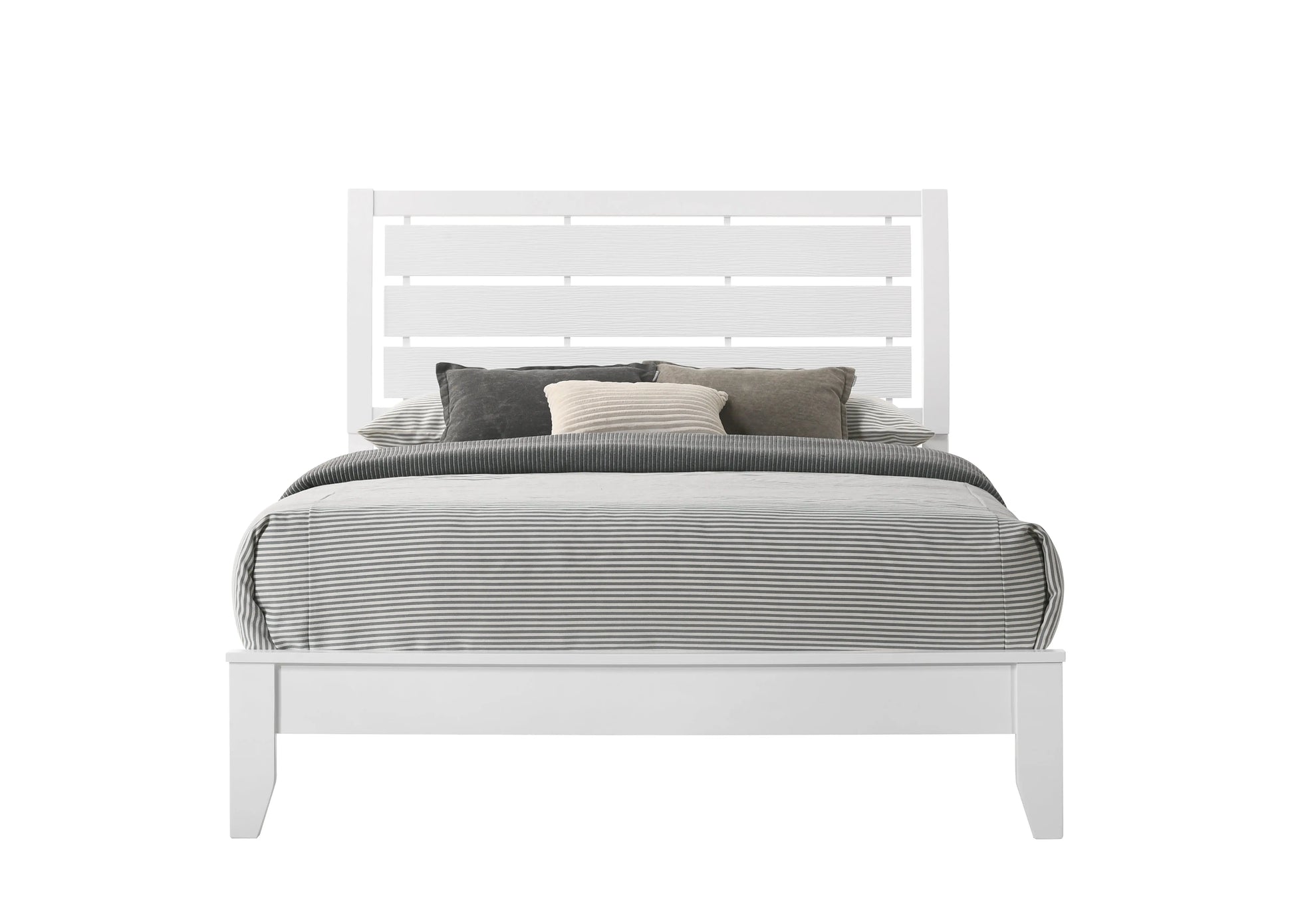 Evan White Panel Bedroom Set Crown Mark