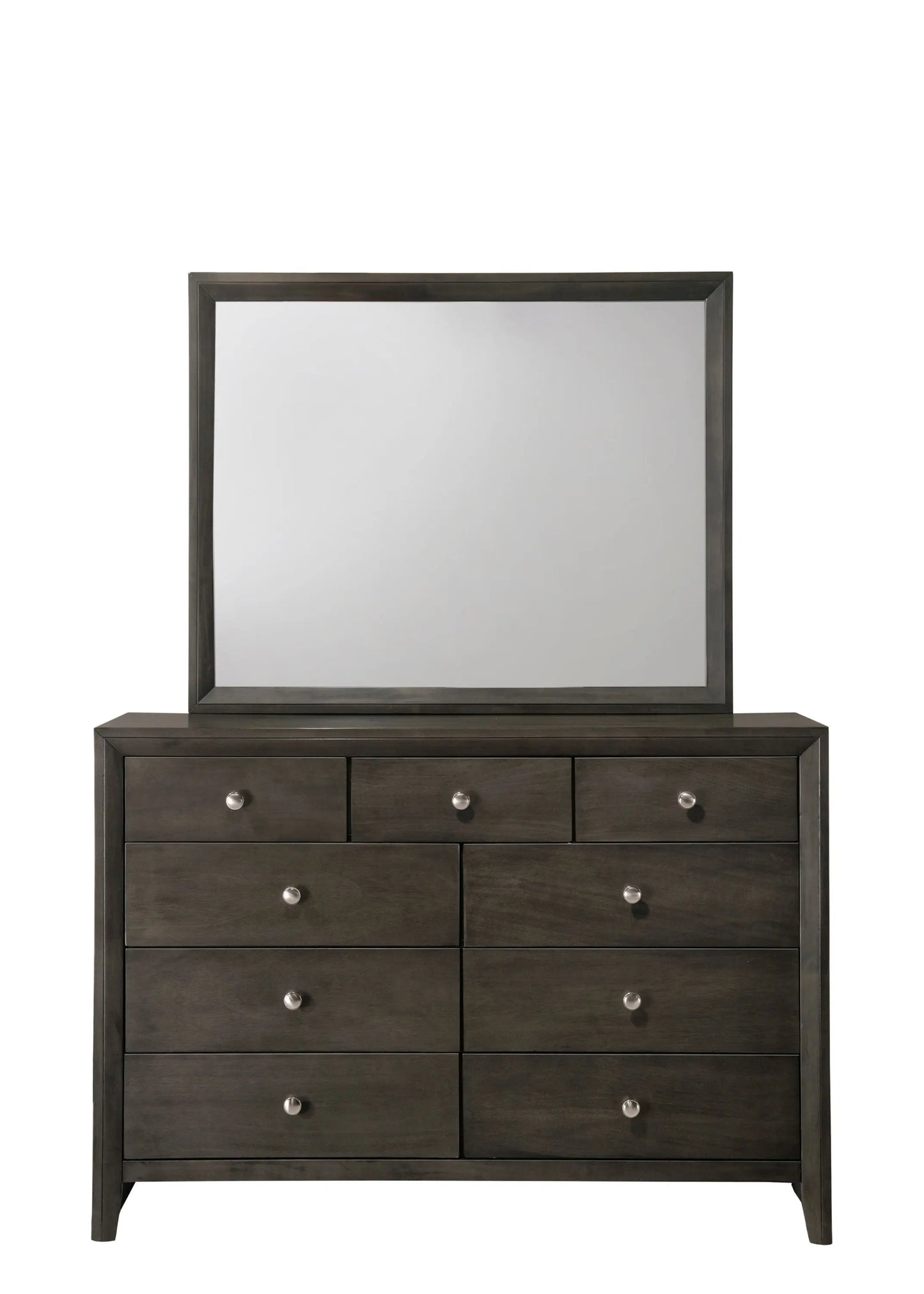 Evan Gray Panel Bedroom Set Crown Mark