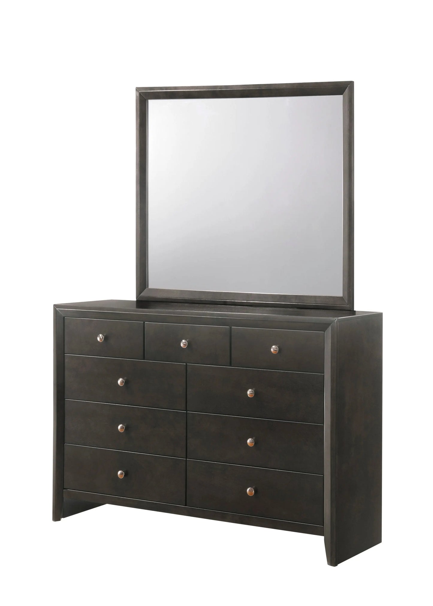 Evan Gray Panel Bedroom Set Crown Mark