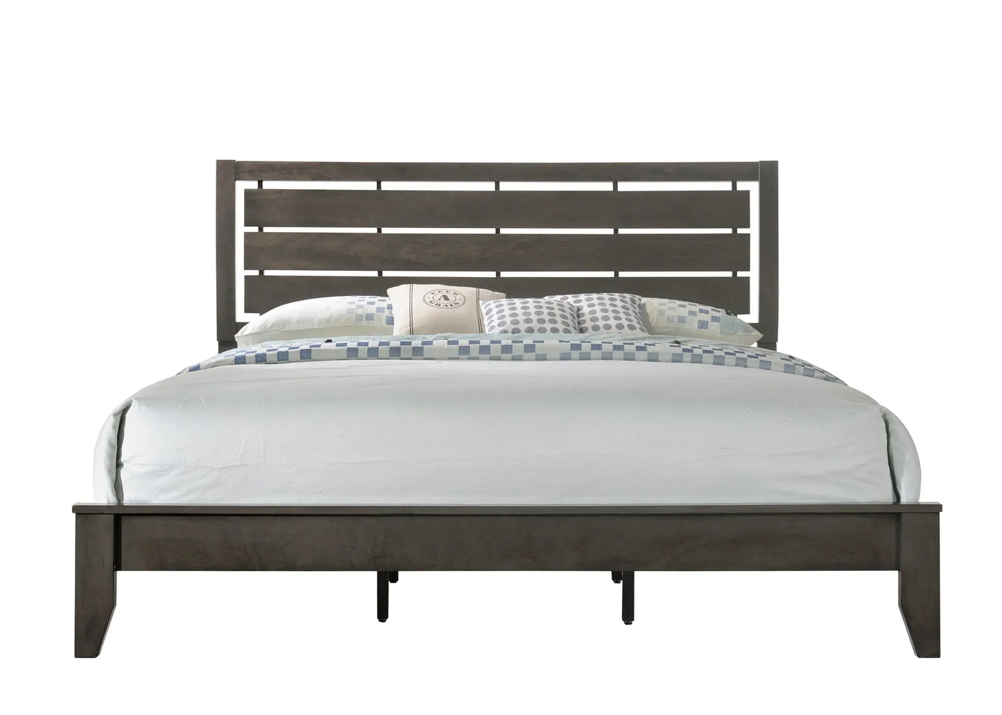 Evan Gray Panel Bedroom Set Crown Mark