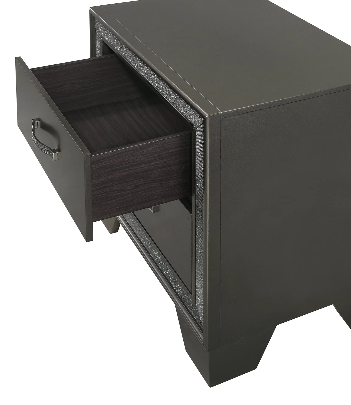 Kaia Gray Nightstand Crown Mark