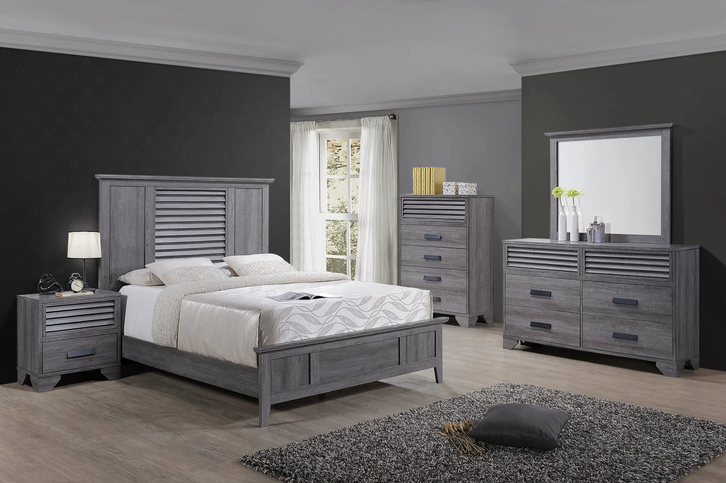 Sarter Gray Dresser Crown Mark