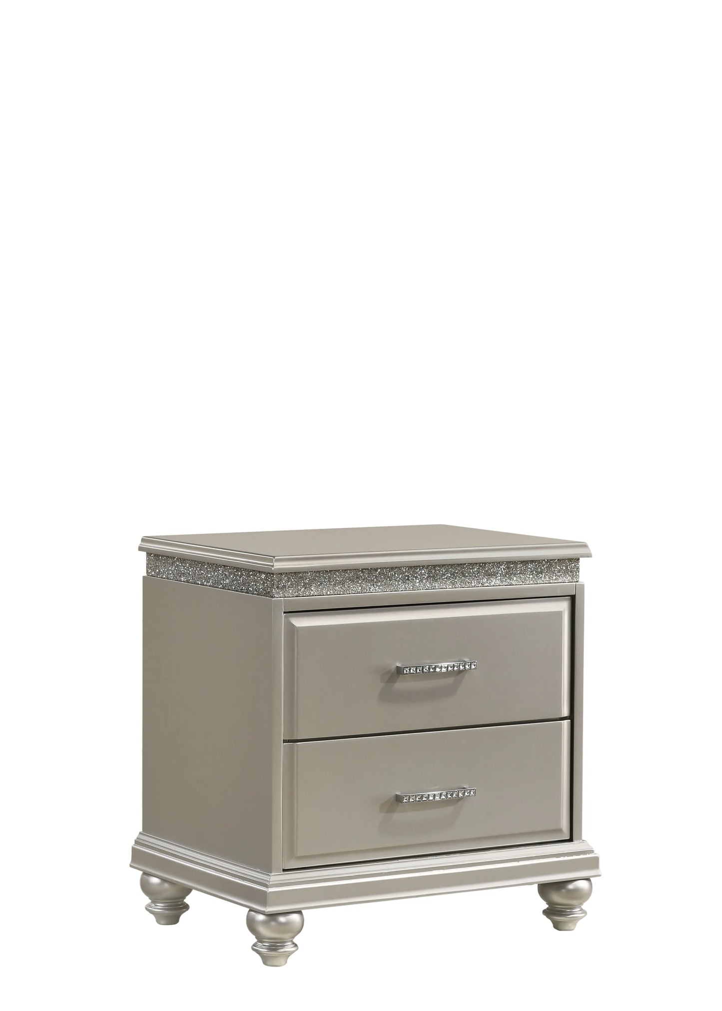 Valiant Champagne Silver Nightstand Crown Mark