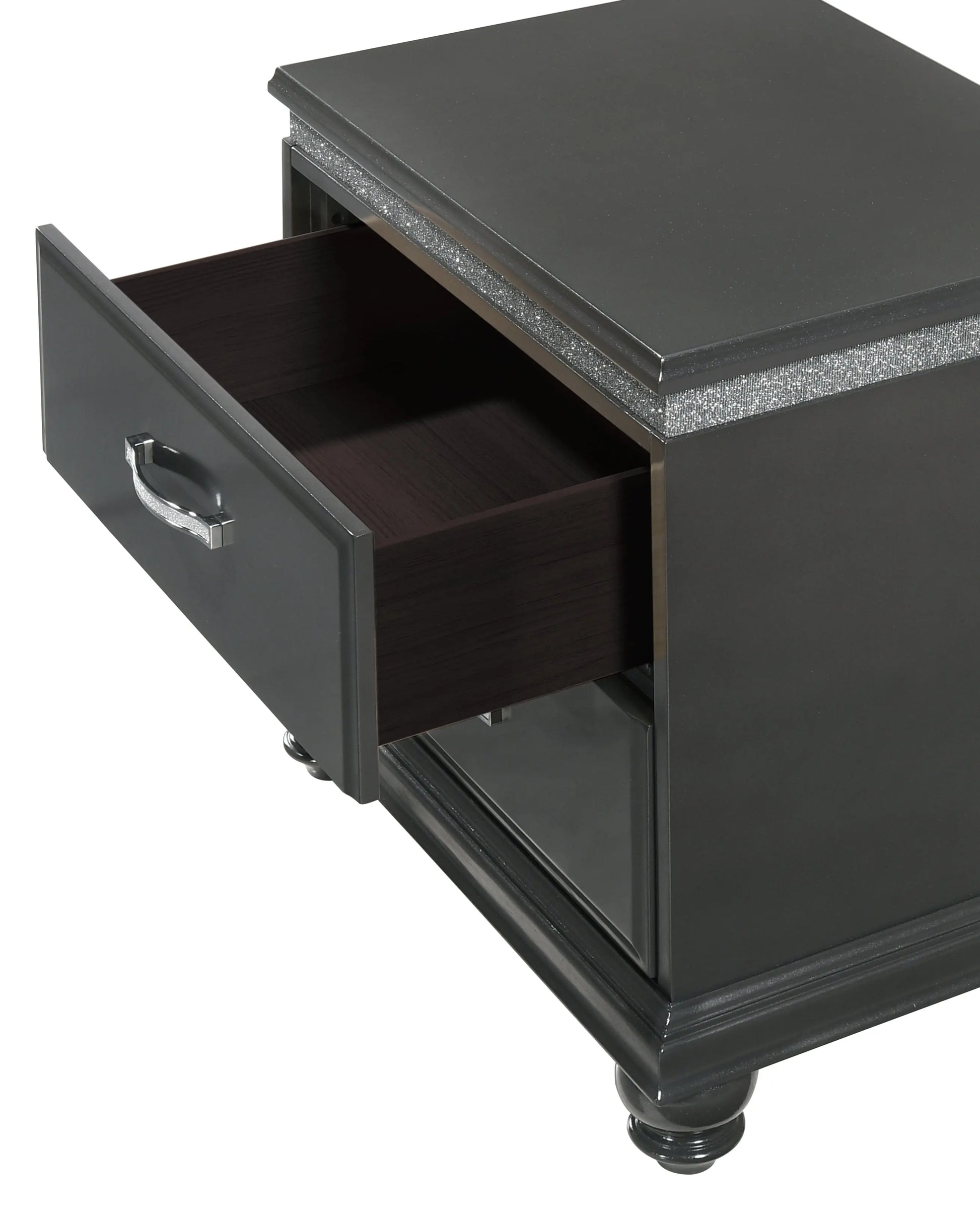 Frampton Gray Nightstand Crown Mark