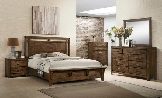 Curtis Brown Panel Bedroom Set Crown Mark