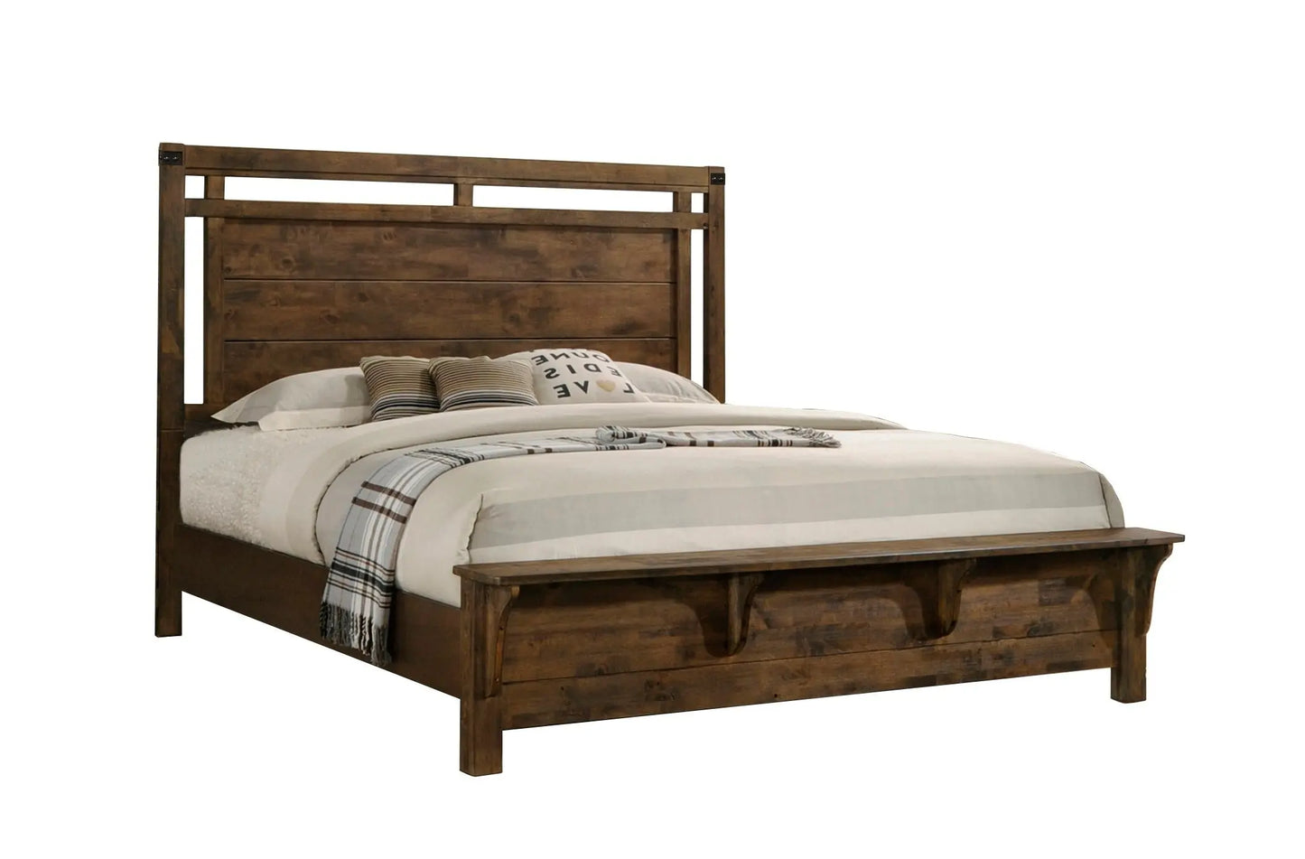 Curtis Brown King Panel Bed Crown Mark