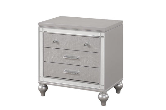 Emma Silver Nightstand