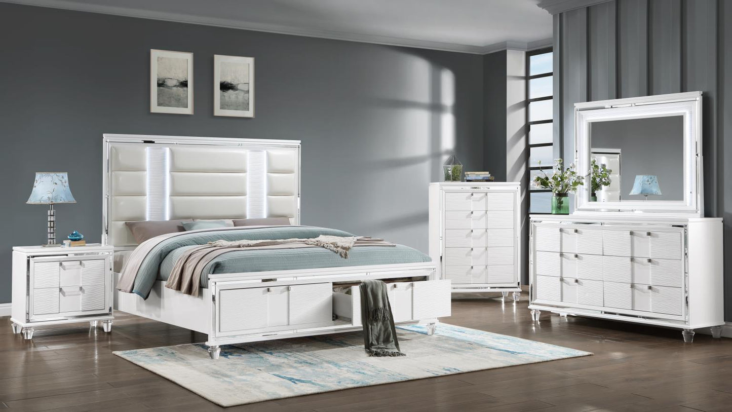 Gina Queen Bed, Dresser, Mirror & Nightstand Massa Gallery Furniture