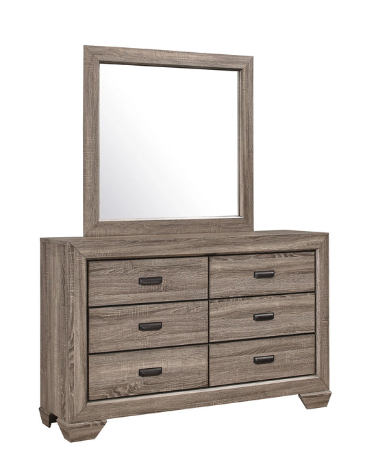 Farrow Grayish Brown Bedroom Mirror (Mirror Only) Crown Mark