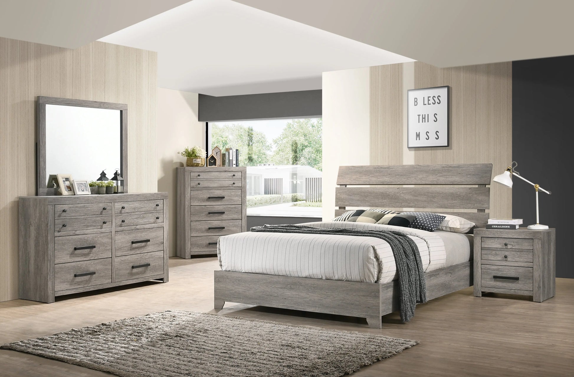 Tundra Gray Dresser Crown Mark