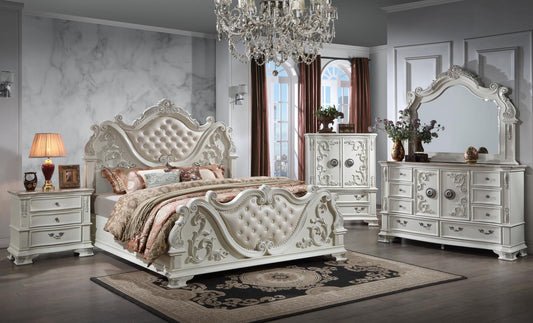 Austin Queen Bed, Dresser, Mirror & Nightstand Massa Gallery Furniture