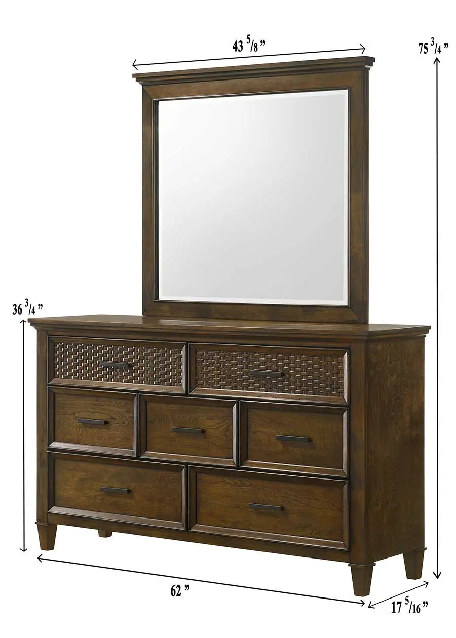 Everdeen Brown Panel Bedroom Set Crown Mark