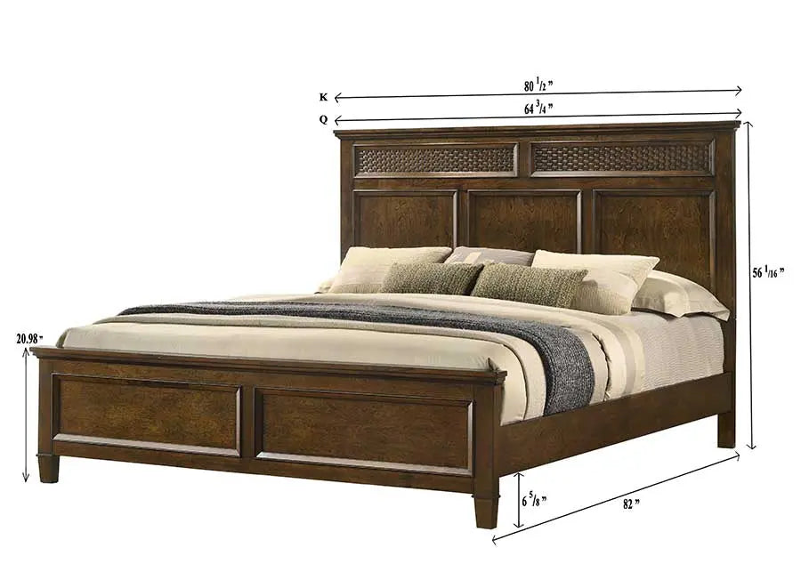 Everdeen Brown Panel Bedroom Set Crown Mark