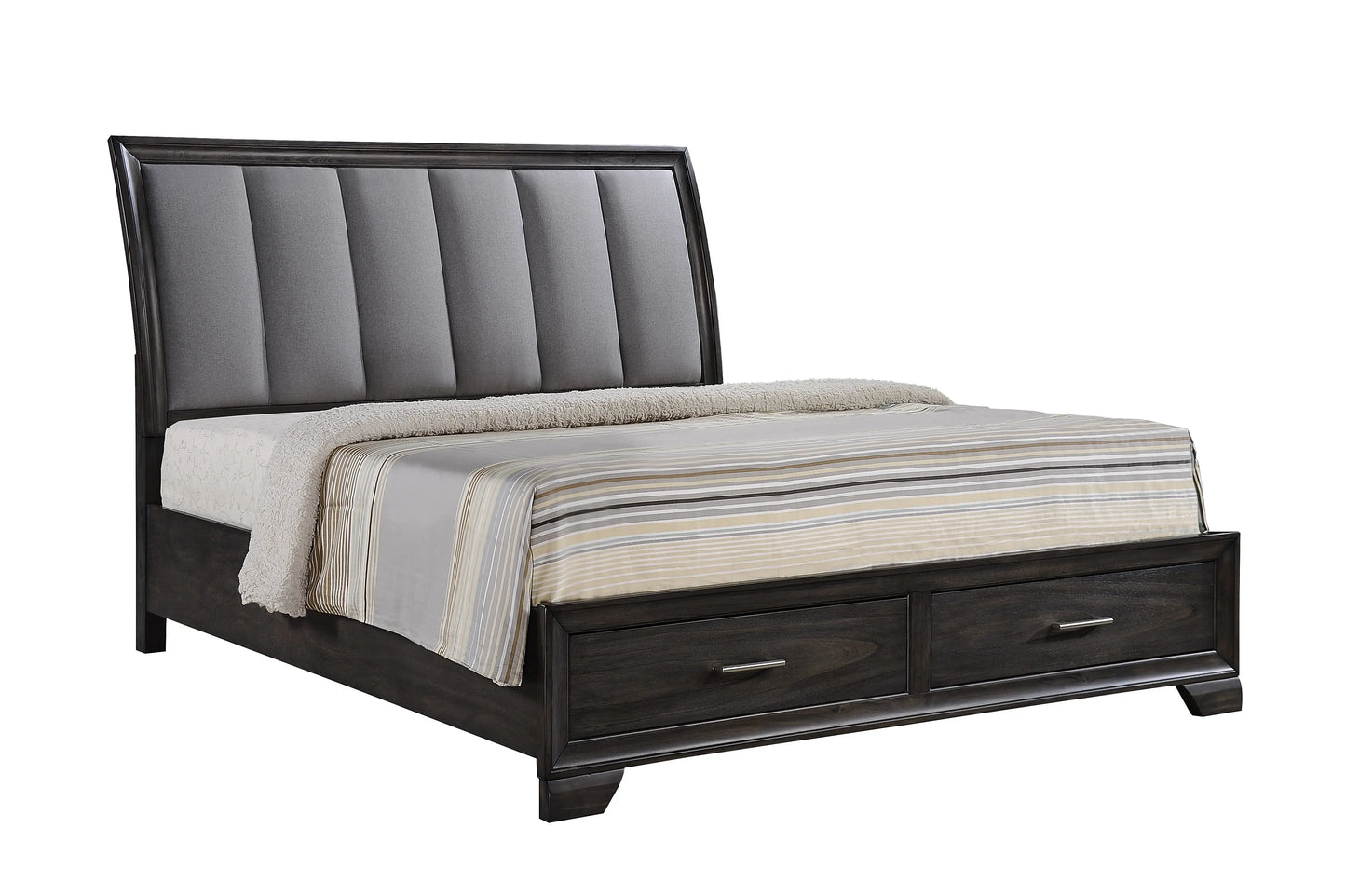 Jaymes Gray Storage Platform Bedroom Set Crown Mark