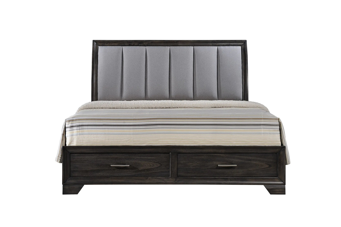 Jaymes Gray Storage Platform Bedroom Set Crown Mark